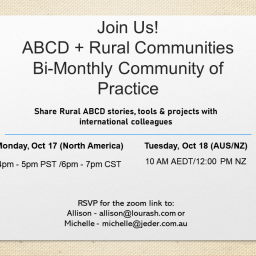 Bi-Monthly Community of Practice: ABCD + Rural Communities